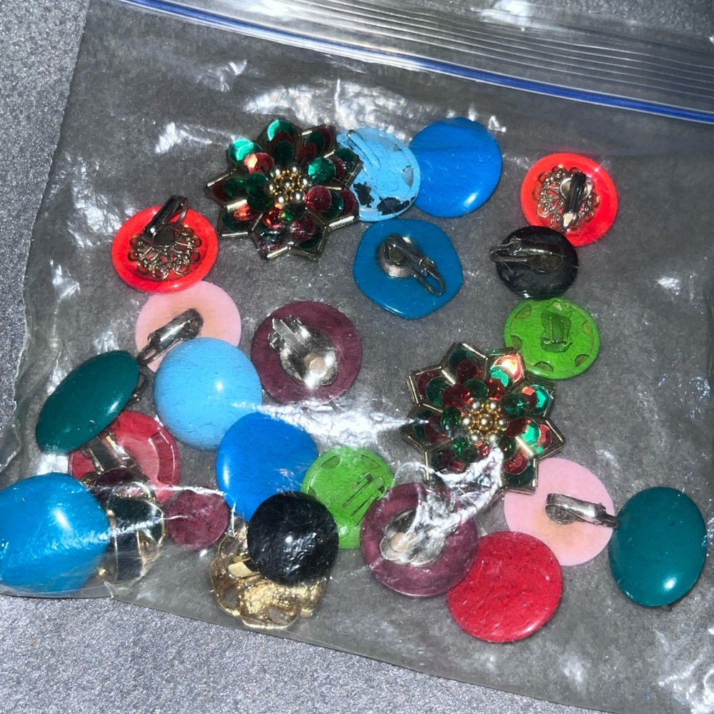 Clip style earrings